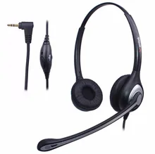 Wantek 2 5mm Telephone Headset for Cisco Linksys SPA Grandstream Polycom Panasonic Zultys AT T Office