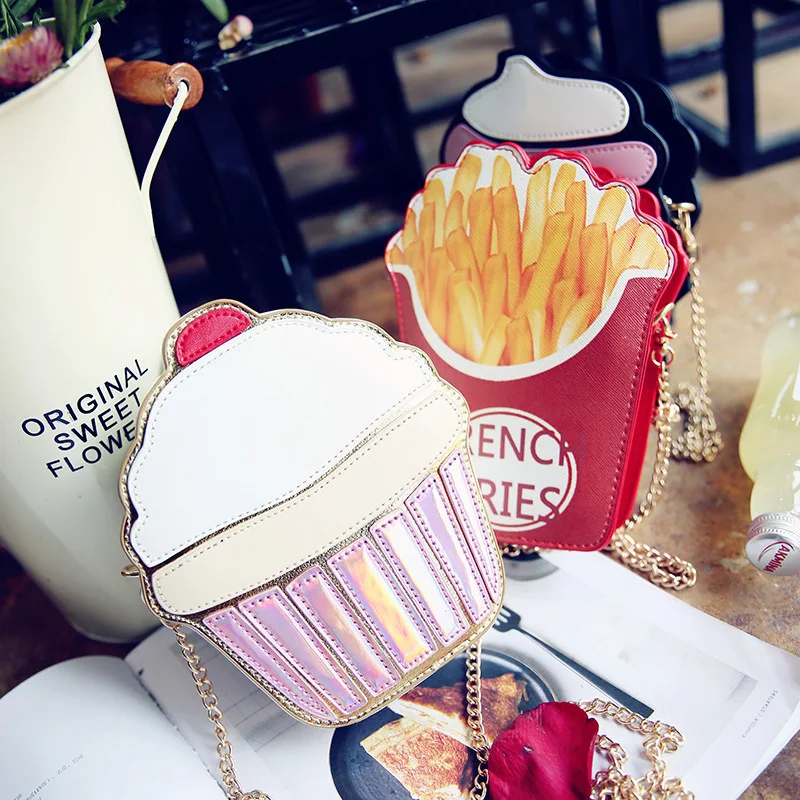 Cute Cartoon Women Ice Cream Mini Bags Small Chain Clutch Crossbody Girls Shoulder Messenger Bag Fruit Colors Popcorn Cake Bags Cute Cartoon Women Ice Cream Mini Bags Small Chain Clutch Crossbody Girls Shoulder Messenger Bag Fruit Colors Popcorn Cake Bags