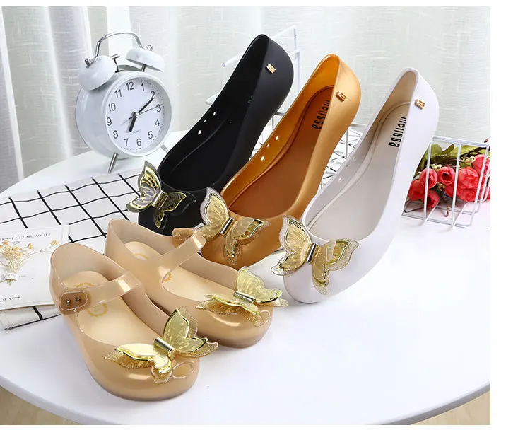 Mini Melissa beauty/женские прозрачные сандалии с розами; коллекция года; летняя обувь для мам и девочек; сандалии; женская прозрачная обувь; мягкая обувь; 22,5-24,5 см