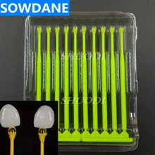 10 шт зубные палочки персонала резиновые инструменты для склеивания фарфорового шпона(случайный цвет