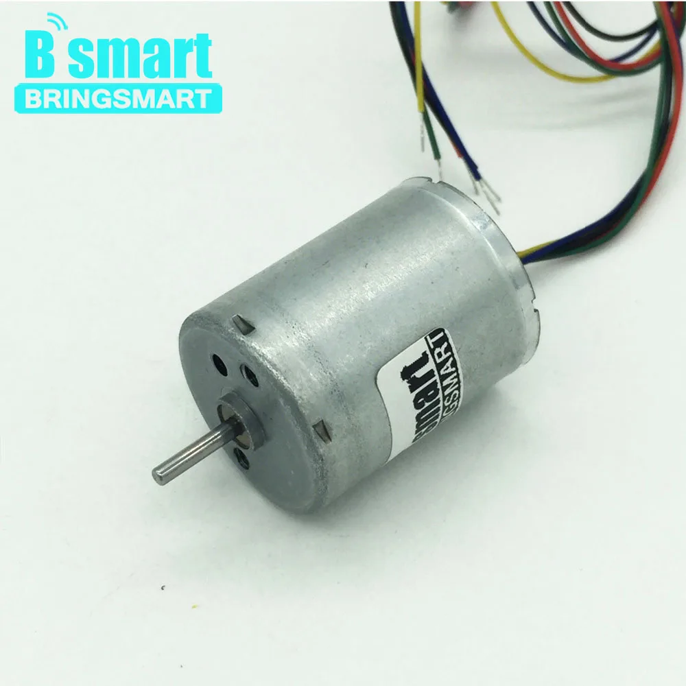 

Bringsmart R2430 Brushless DC Motor 12V Micro Motor 6000rpm Electric Motor High Speed with Brake High Precision Low Noise