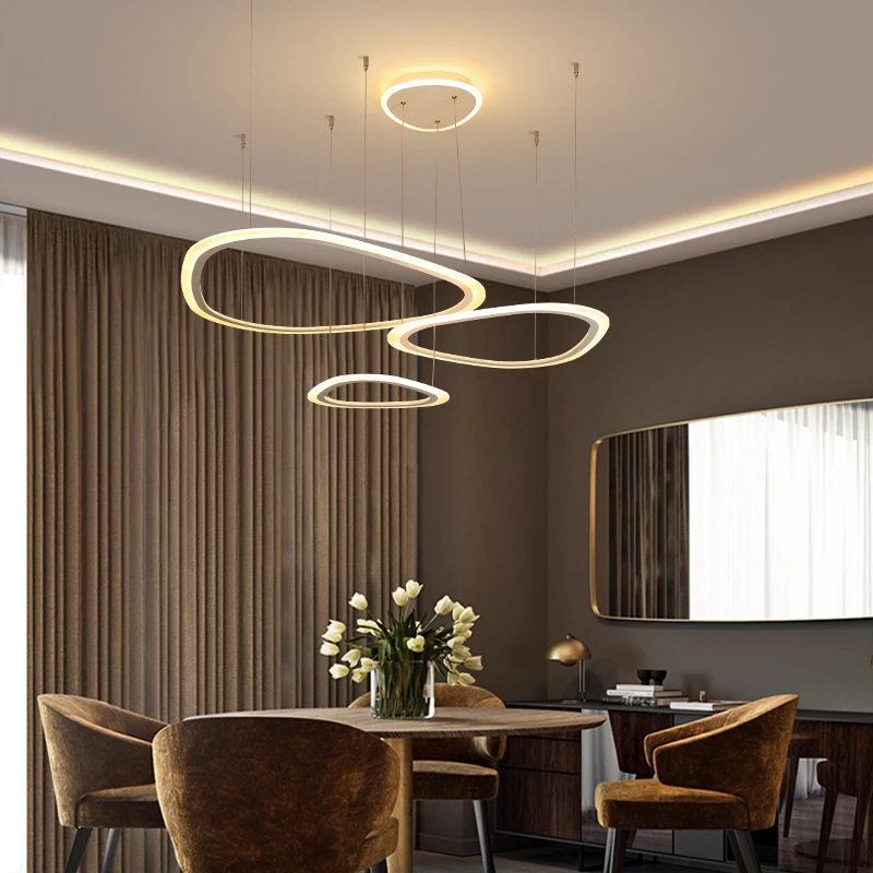 

Creative DIY White led Chandelier Lighting For Living room Bedroom lustre para sala Modern pendant Led Chandelier led Lamp