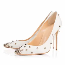 2018 Spring Summer Newest Pointed Toe Pumps Rivet Decoration Heel Shoes Wedding High Heel Pumps Stiletto Heel Shoes TL-A0114 цена 2018 Spring Summer Newest Pointed Toe Pumps Rivet Decoration Heel Shoes Wedding High Heel Pumps Stiletto Heel Shoes TL-A0114 цены онлайн