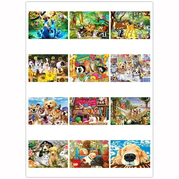 

DIY Diamond Painting Cross Stitch Animals Series Home Decor Full Rhinestone Mosaic 5D Diamond Embroidery