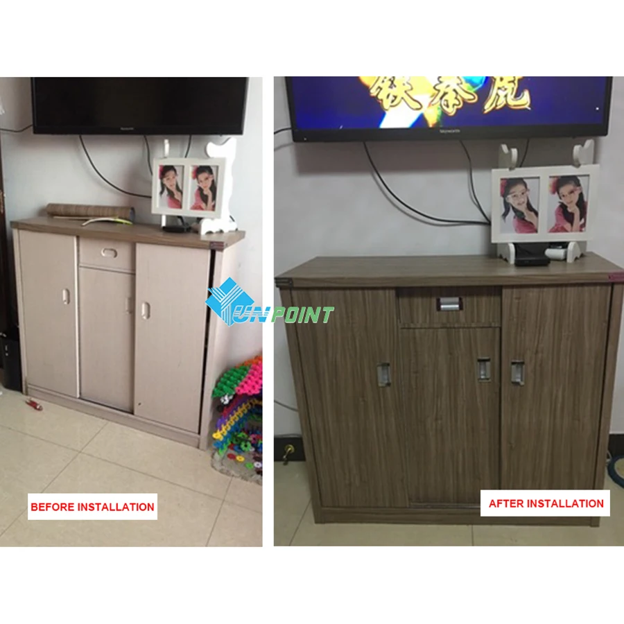 45*500 سنتيمتر الخشب والأثاث الحبوب ملصقات جدار لفة ماء ورق جدران من الفينيل pvc فلم ذاتي اللصق باب خزانة ملابس ملصق ديكور