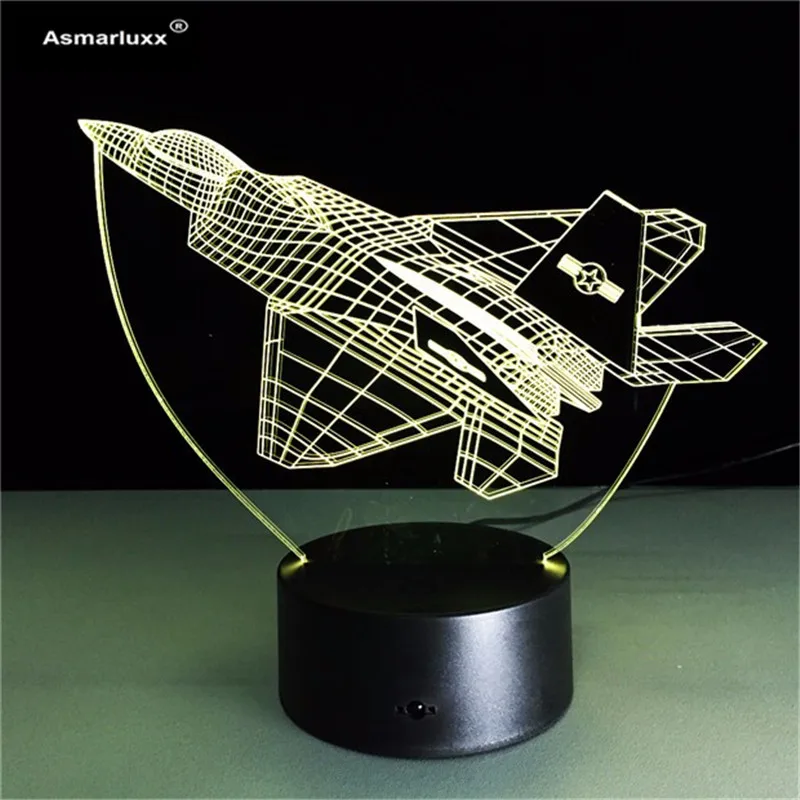 Asmarluxx Aircraft 3d led lamp0005
