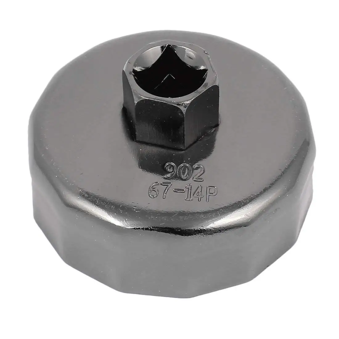 Uxcell 14 Flutes 67mm Inner Dia Cap Oil Filter Wrench Spanner Remover 