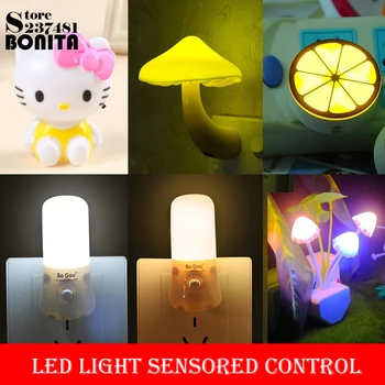 

Creative Led Light Sensored lamp Baby Feeding Sleeping Night Light Energy Saving Lamp With Plug Bedside Bedroom Wall Lighting