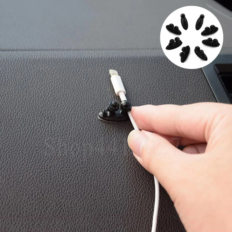 

8Pcs Car Cable Clip 3D Car Sticker accessories styling For Jaguar XF F S X TYPE XJS XK XJ6 XJ8 XE type accessories