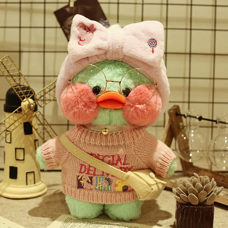 Популярные игрушки INS мягкие животные Lalafanfan CafeMimi зеленая утка сделай сам