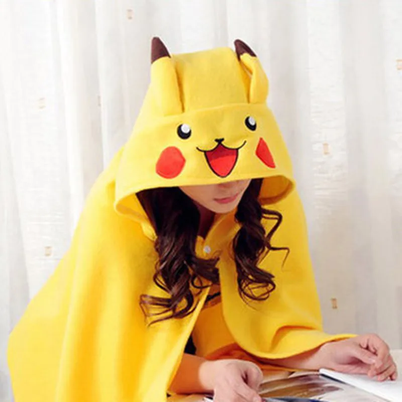 

Cosplay Costume Totoro Pikachu cartoon house cloak cape air conditioning lazy Blanket Cappa Scarf Pokemon Tippet Scarves Shawl
