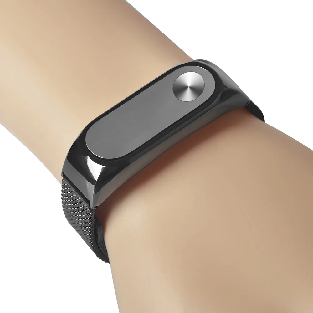 Модный легкий ремешок из нержавеющей стали для умных наручных часов Xiaomi Miband 2