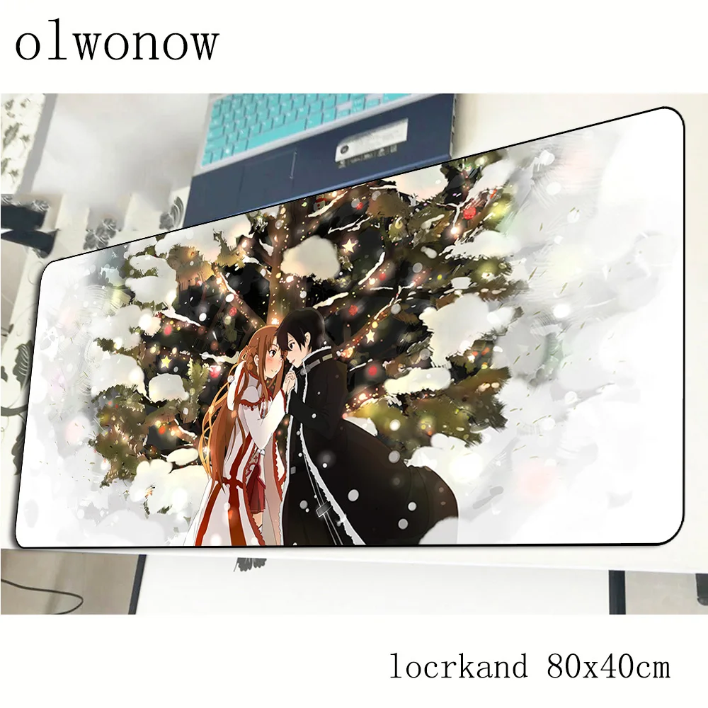 Коврик для мыши Sword Art Online 800x400x3 мм игровой коврик с массивным узором популярный