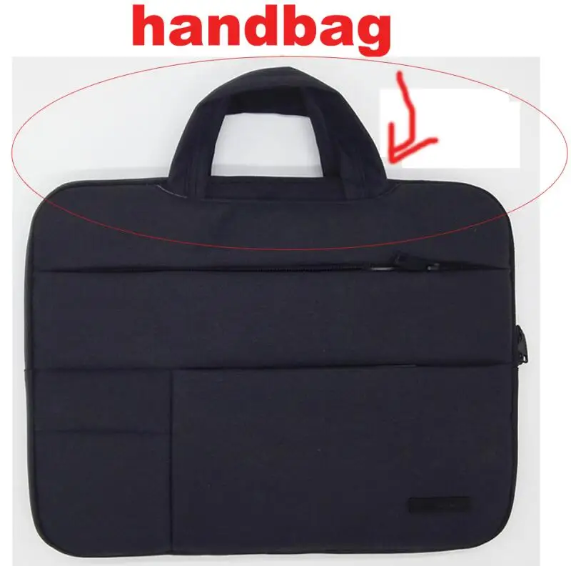 Чехол для ноутбука, сумка для Macbook Air 11 13 Pro 13, чехол для ноутбука retina 13, Портативная сумка 14 13,3 15,6 - Цвет: black