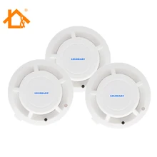 Беспроводной детектор дыма высокочувствительный Датчик пожарной сигнализации для беспроводной GSM сигнализации 433 МГц 3 шт