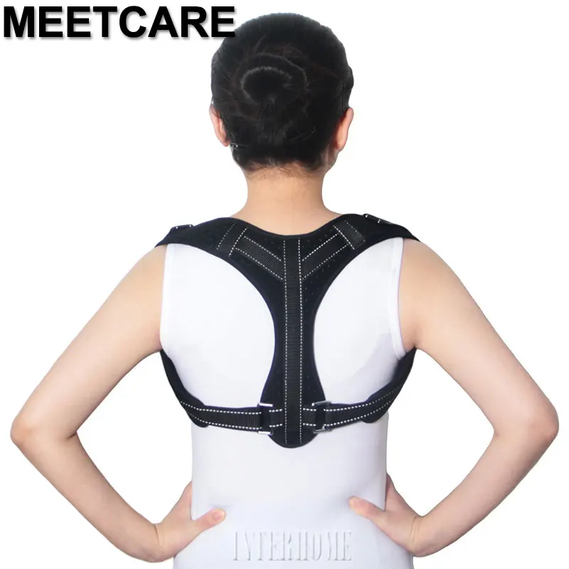 Корректор осанки для лечения боли в спине поддерживающий пояс для женщин и мужчин регулируемые подтяжки и поддерживающие ремни для плеча