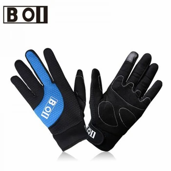 

BOI Unisex Full Finger Cycling Gloves Touch Screen mtb Road Bike Gloves Outdoor Mountain Lycra Gel Pad Bicycle Gloves Equipment