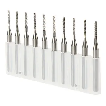

30pcs 1.4mm Blade Dia Carbide End Mil Edge Corn Teeth Blade Cutter for Fibre Glass