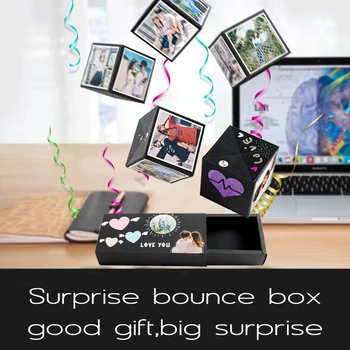 

Superior Creative DIY Surprise Love And Happiness With Photo Album Bounce Box Gift Explosion For Birthday Anniversary Gift DIY