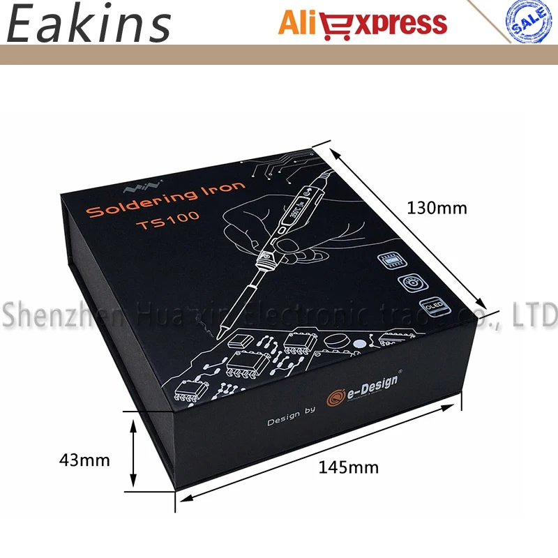 Интеллектуальный программируемый Электрический паяльник, цифровой ЖК-дисплей TS100, мини паяльник, терминал управления 65 Вт, TS-I TS-K, 1 комплект