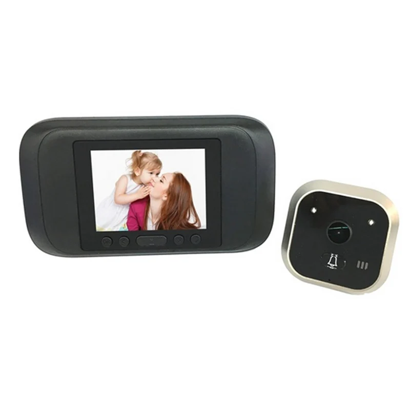 BLACK 3.2'' Peephole Viewer camera 720P PIR Auto Door Camera Monitor Photo Video Recorder TFT Home Anti Flicker video Doorbell BLACK 3.2'' Peephole Viewer camera 720P PIR Auto Door Camera Monitor Photo Video Recorder TFT Home Anti Flicker video Doorbell