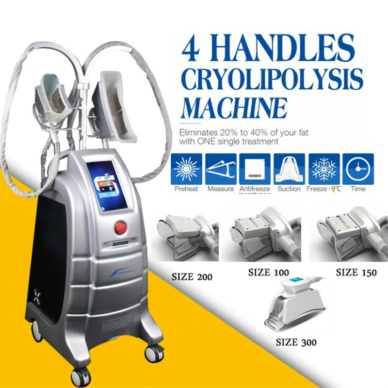 

Popular Effective 4 Handles Fat Reduction Cryotherapy Slimming Cool Body Sculpting Fat Freezing Machine For Salon Use
