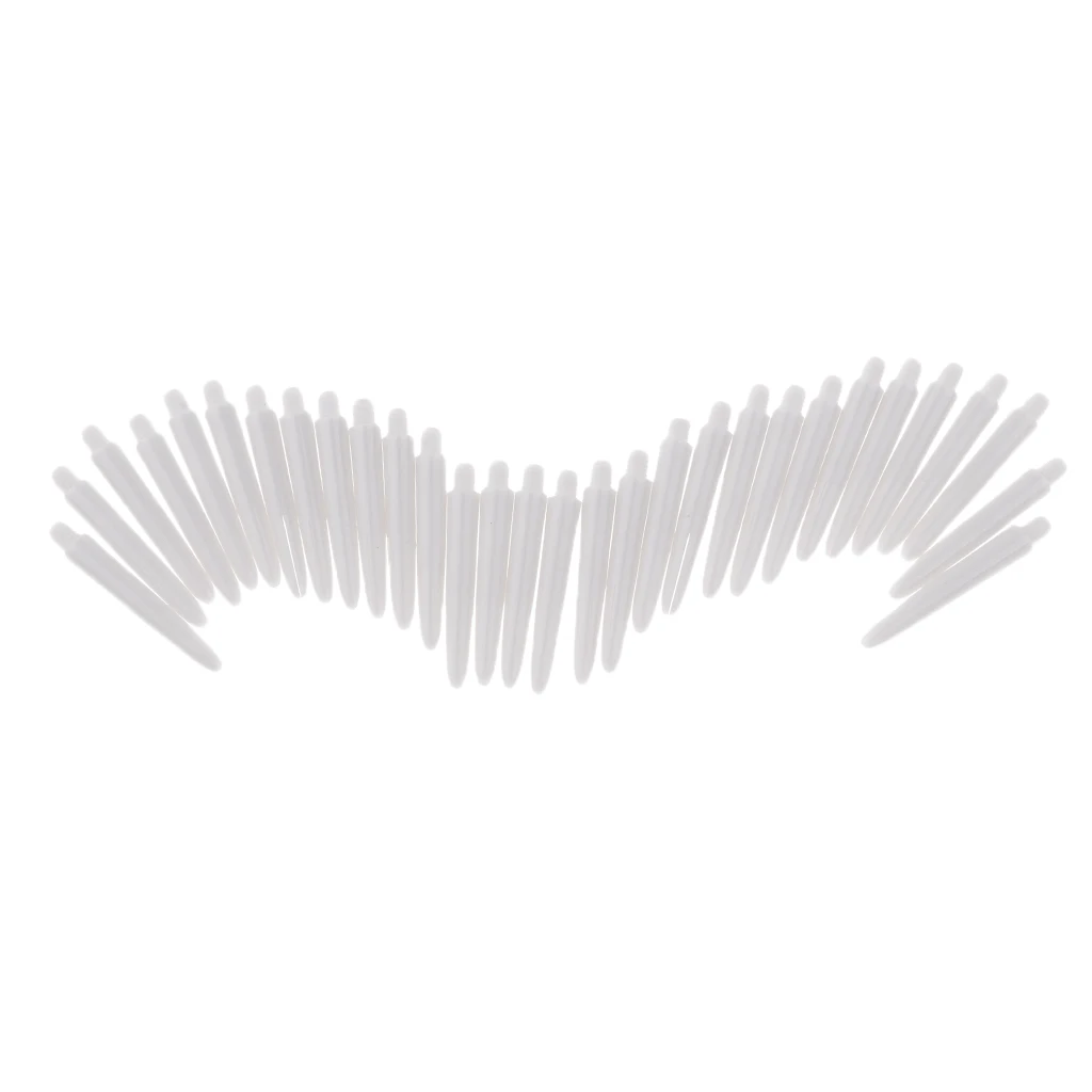Pack of 30 Pcs 35mm 2BA Thread Plastic Nylon Soft Tip Darts Stems / Shafts Lightweight & Durable High Tenacity Easy To Install