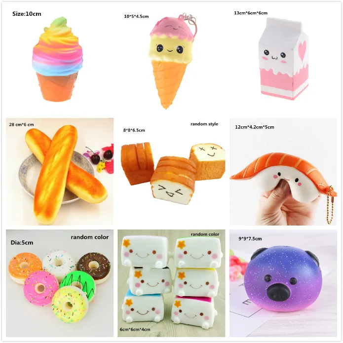 

Ice Cream Milk box Squishy Charm Slow Rising Scented kawaii Simulation food squeeze Antistress Toy for Kid Adult Fun Toy Novelty