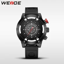 WEIDE luxury Genuine silicon watch quartz men sports Schocker Waterproof watch Electronic wrist watches Analog Clock Man Jung