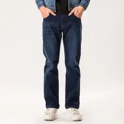 Джинсы большого размера мужские свободные штаны большого размера 2019 Новинка осени тенденция мужские длинные женские брюки в обтяжку
