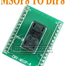 2 шт./лот MSOP8 для DIP8 программатор IC адаптер плата с разъемом PCB