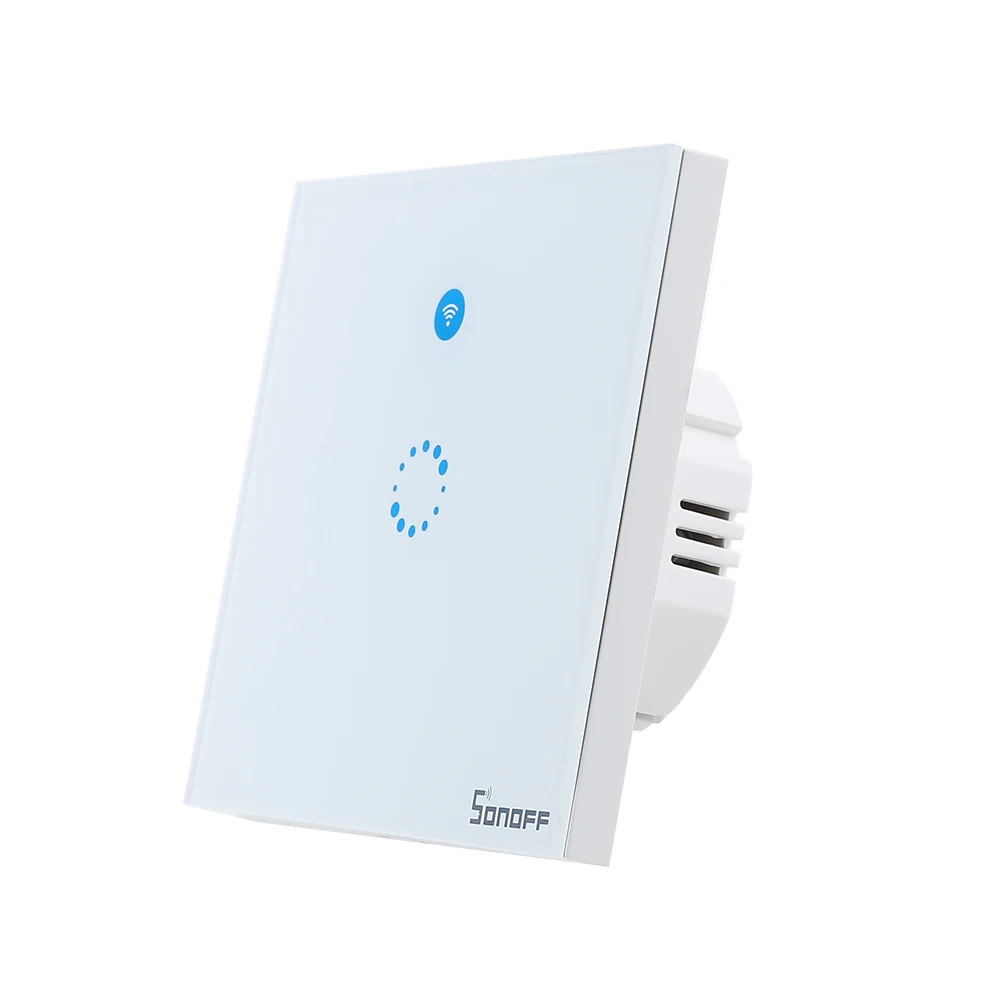 Itead Sonoff Touch/T1 EU Wifi настенный сенсорный выключатель 1 комплект 1 способ беспроводной дистанционный светильник релейное управление приложение работа с Alexa Google Home
