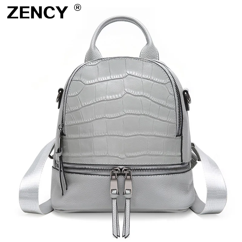

2019 NEW 100% Genuine Leather Excellent Cowhide Women's Backpacks Ladies First Layer Cow Leather Summer Backpack Young Girls Bag