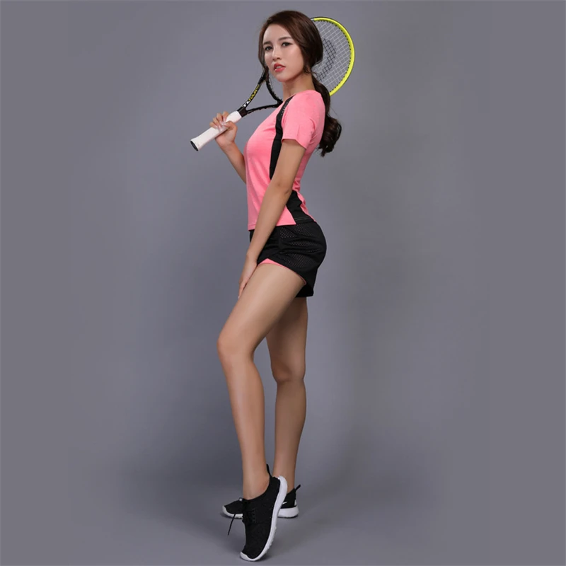 JINXIUSHIRT, Женский комплект для йоги, для спортзала, сексуальная одежда для фитнеса, теннисная рубашка+ штаны, для бега, обтягивающие, для бега, Леггинсы для йоги и тренировок, спортивный костюм