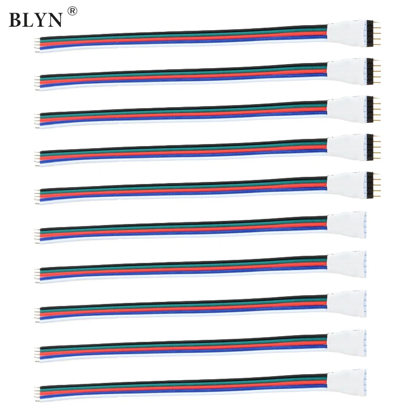 

5 Pairs LED Strip Connector 4 Pin RGB 5 Pin RGBW Male Female Connectors Terminal Wire For 5050 3528 RGBW RGB LED Strip Light