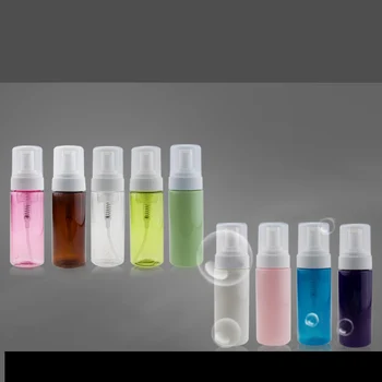 

150ML few colors plastic PET bottle with foaming pump for facial foam/mousse/cleanser/hand washing skin care cosmetic packing