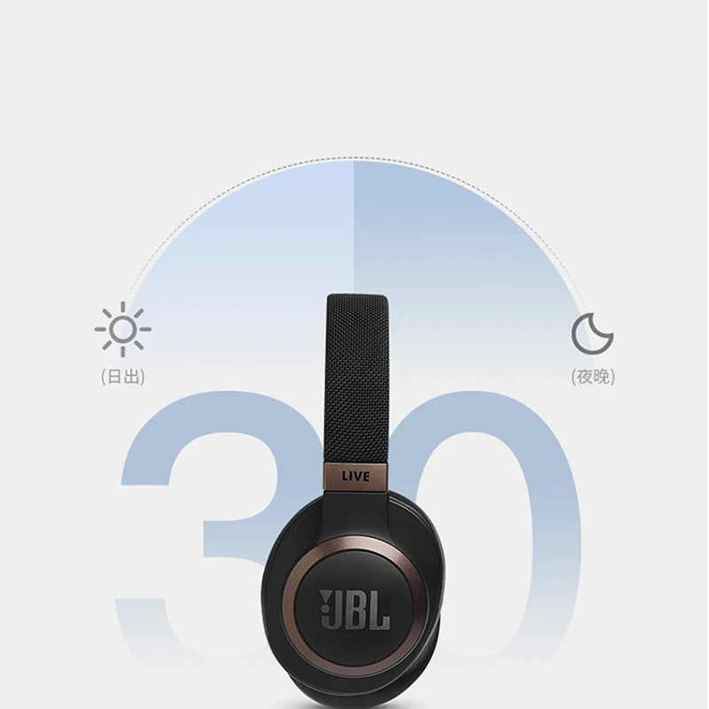JBL LIVE 650BTNC Auto Noise Cancelling Headphones AI Smart Voice Wireless Bluetooth Headset Wired Cell Phone Gaming Earphone