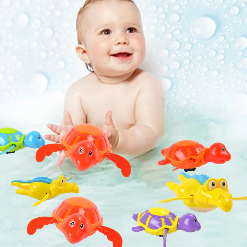 2018 Baby Swim Play Toys Wind up Animal In The Pool Baby Shower