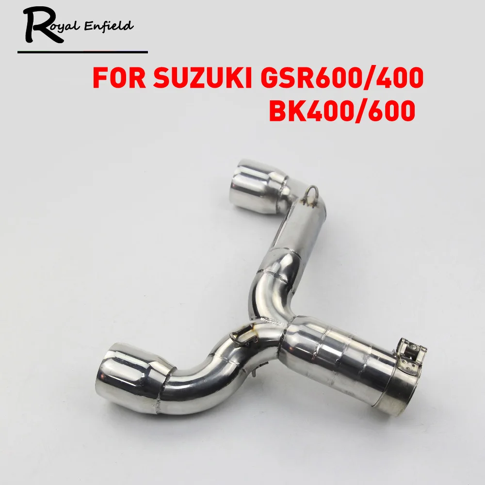 

hight quality exhaust pipe for gsr400 600 bk400 600 exhaust silencer motorcycle link tube for suzuki gsr400 gsr600 bk400 bk600