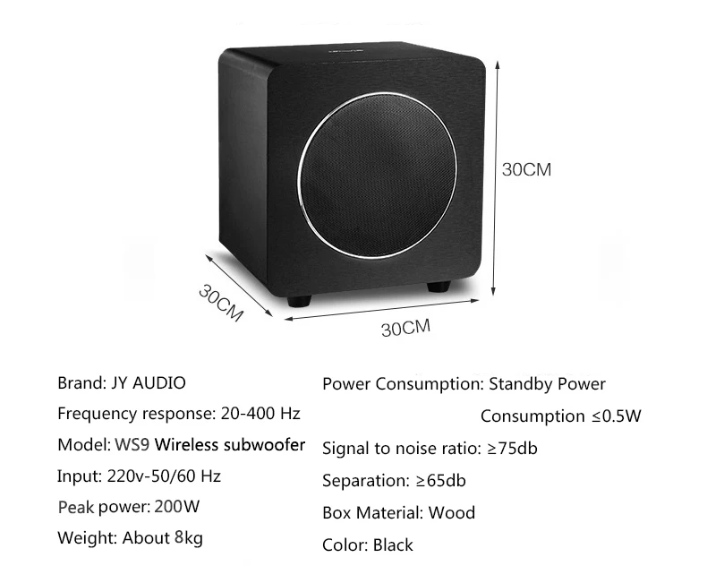 JY AUDIO A9 Bluetooth Soundbar 5.1 surround sound home theater 8 speaker integrated home theater TV speaker With 8inch subwoofer