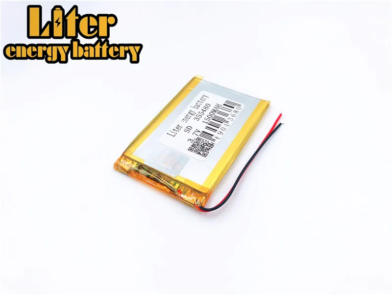 Размер 355480 35580 3,7 в 1500 мАч литиевая батарея литий-полимерная батарея с платой для Mp4 Gps планшета ПК КПК