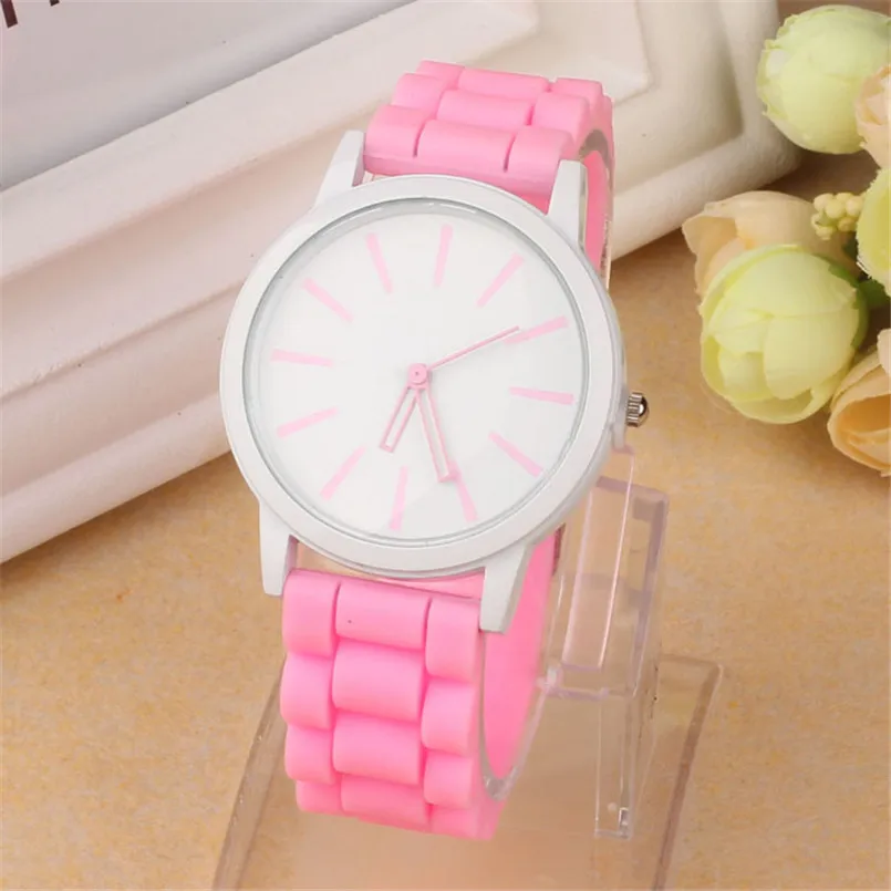

Women Candy Colors Watches New Arrival Silicone Rubber Jelly Gel Quartz Analog Sports Women Wrist Watch Unisex Clock #500717