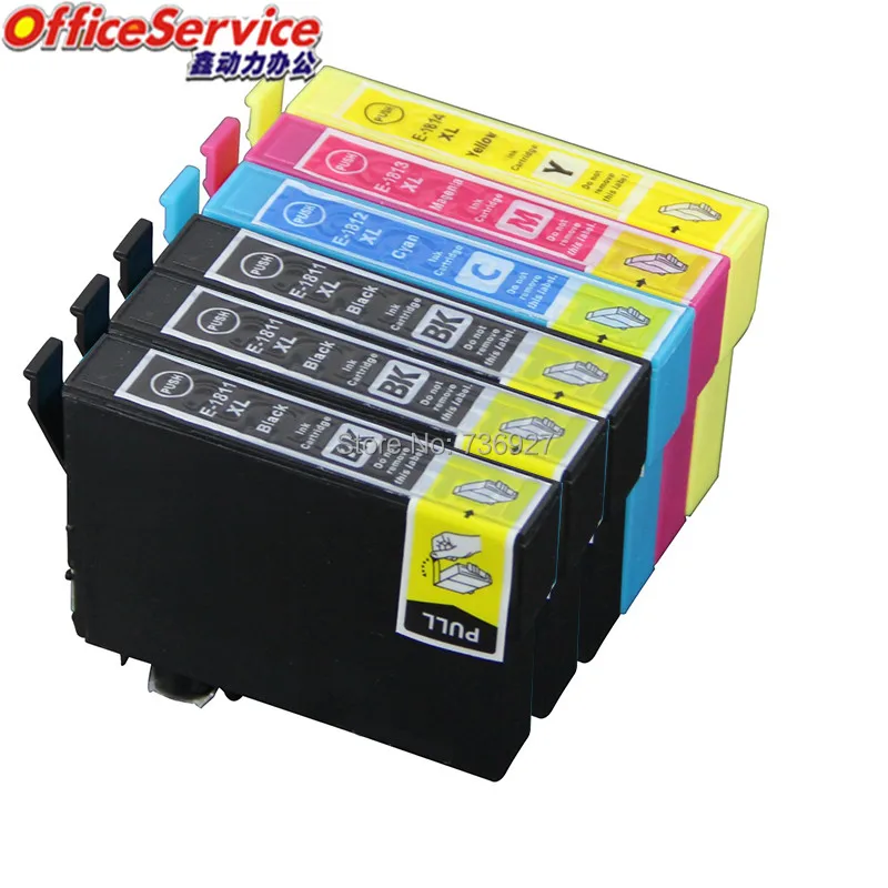 

6X T1811 18XL T1801 Compatible ink Cartridge For Epson XP-30 XP-102 XP-305 XP-402 XP-212 XP-312 XP-315 XP-412 XP-215 printer