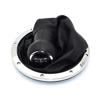 

For Volkswagen VW Gol Pointer Saveiro Parati 2004 2005 2006 2007 2008 2009 2010 5 Speed PU Leather Car Gear Shift Knob