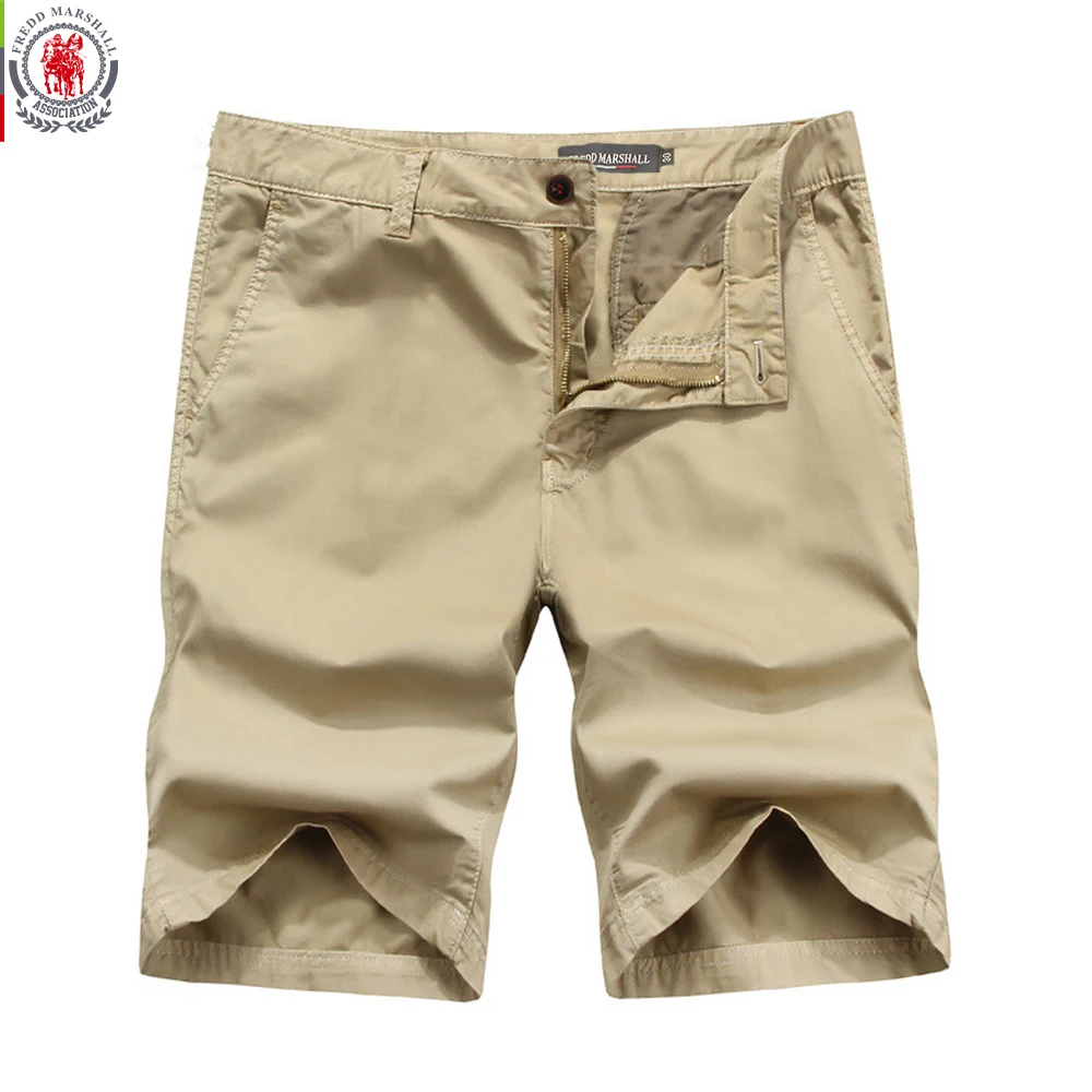 Fredd Marshall новые мужские однотонные Шорты повседневные Карго короткие брюки военные короткие брюки мужские свободные повседневные шорты-бермуды 6607
