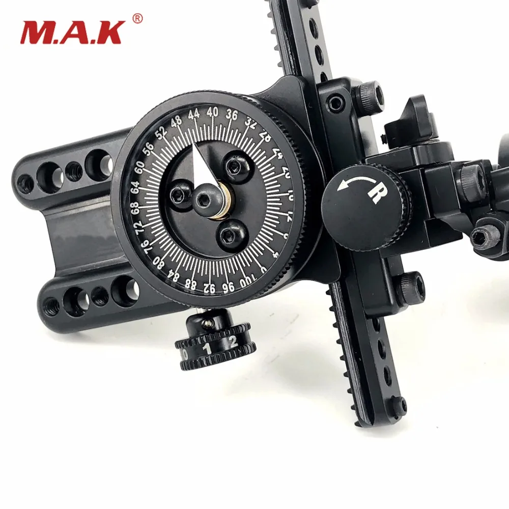 1pc Aluminum Compound Bow Single Needle Sight Adjustable Pointer HRD