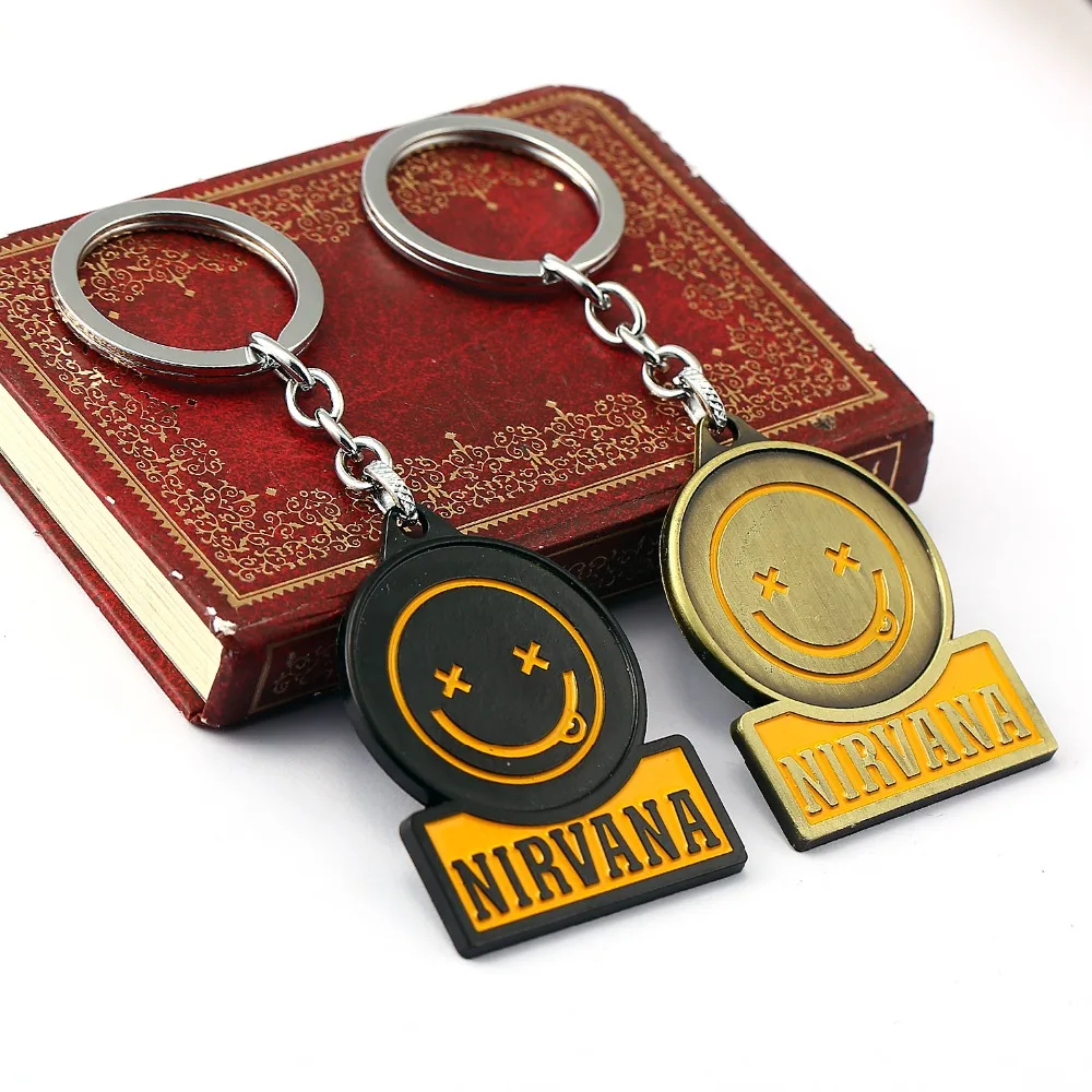 ZIDOM NIRVANA keychain Rock band Unplug key chain keyring alloy key