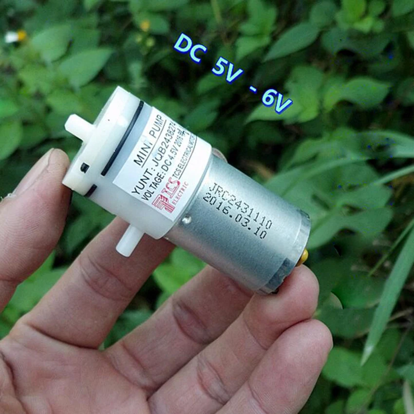 

1pc Mini 370 Motor Air Pump Vacuum Pump Self-Priming Monitor Breast Pumps DC 5V 6V