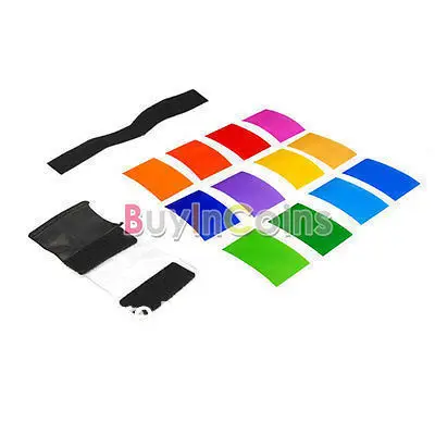 US $876.88 Flash Diffuser 12 Sets Color Card For Strobist Flash Gel Filter Color Balance With Rubber Band With Tracking Number