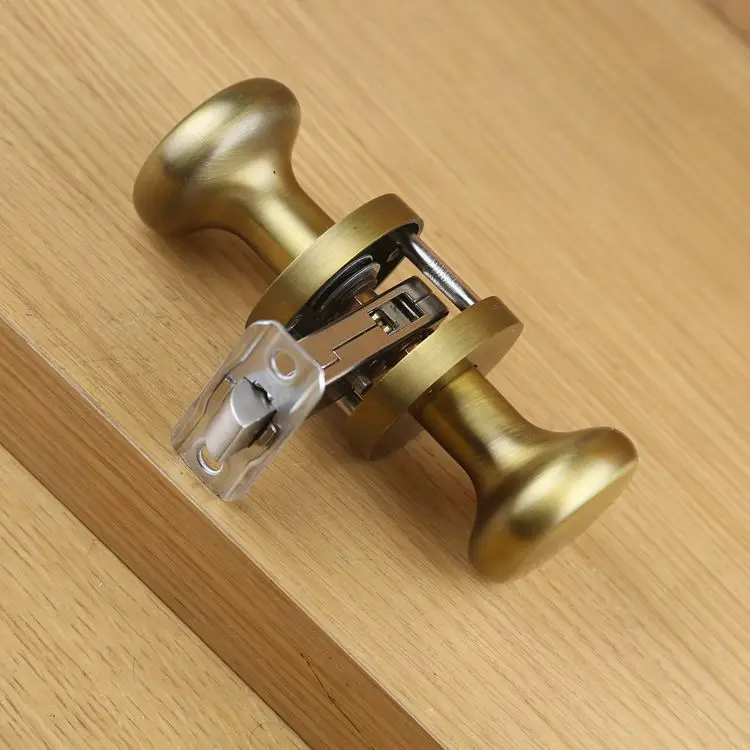 Genuine black ball lock simple American bathroom lock ...